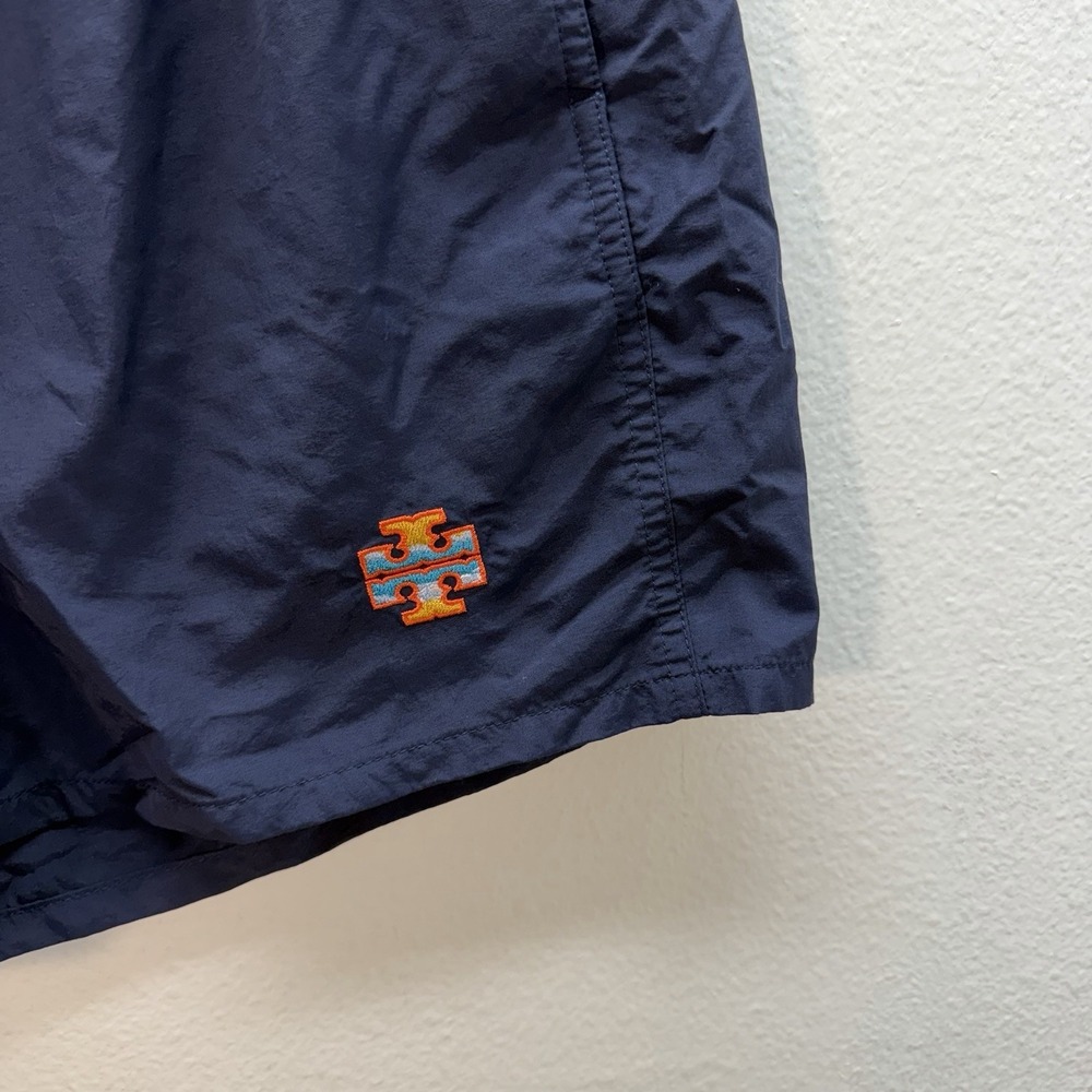 Tory Burch Sports Women's US XS Camp Performance Nylon Running Shorts Navy Blue - Picture 3 of 5